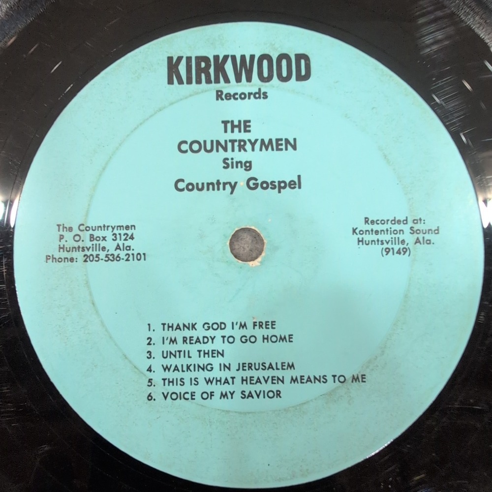 The Countrymen Sing Country Gospel Vinyl LP Kirkwood Records Huntsville Alabama - Picture 4 of 6